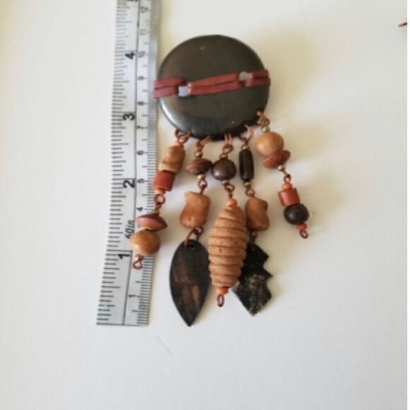 Earrings boohoo terracotta south west - Picture 7 of 11